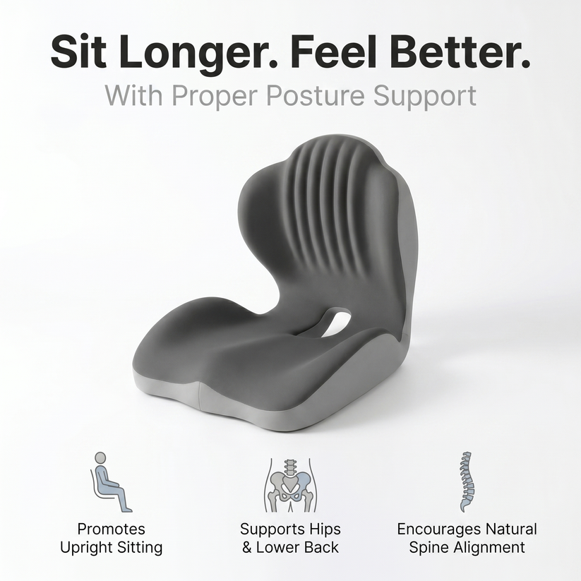 Secello SitWell™ Back Support Seat Cushion