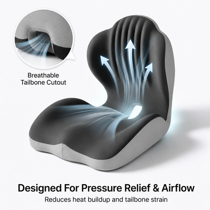 Secello SitWell™ Back Support Seat Cushion