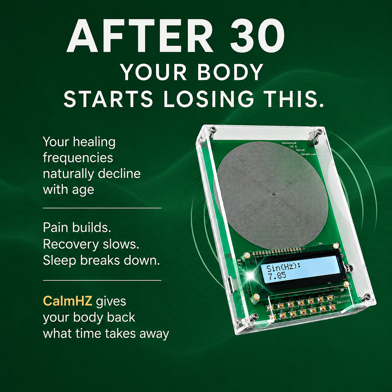 CalmHZ™ Bio-Healing Frequency Generator – The Natural Solution Your Body's Been Waiting For