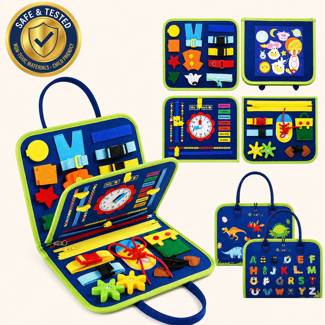 Secello Montessori Busy Board