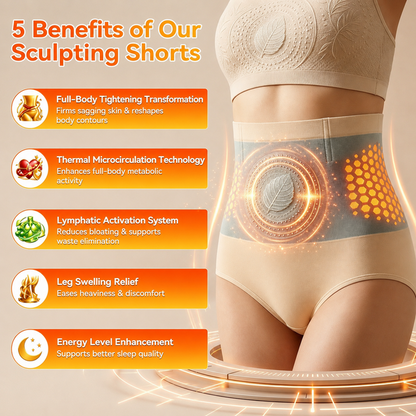 Moringa Berberine High Waist Body Shaping Shorts for Women