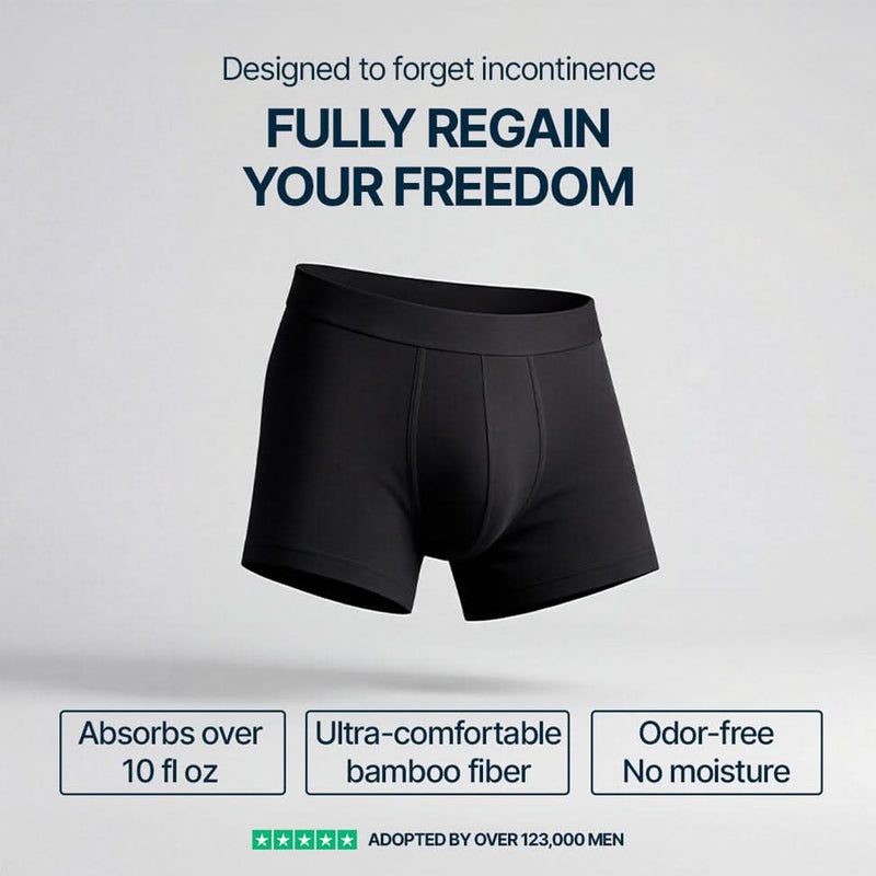 Men’s Ultra Absorbent Washable Incontinence Boxer- Titan Boxers