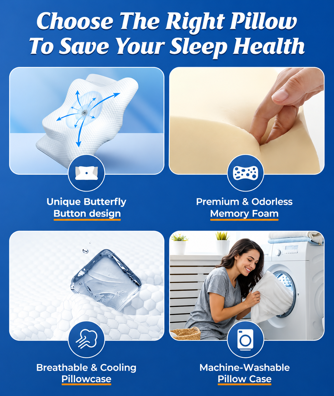 EasyRest® Memory Foam Neck Pillow