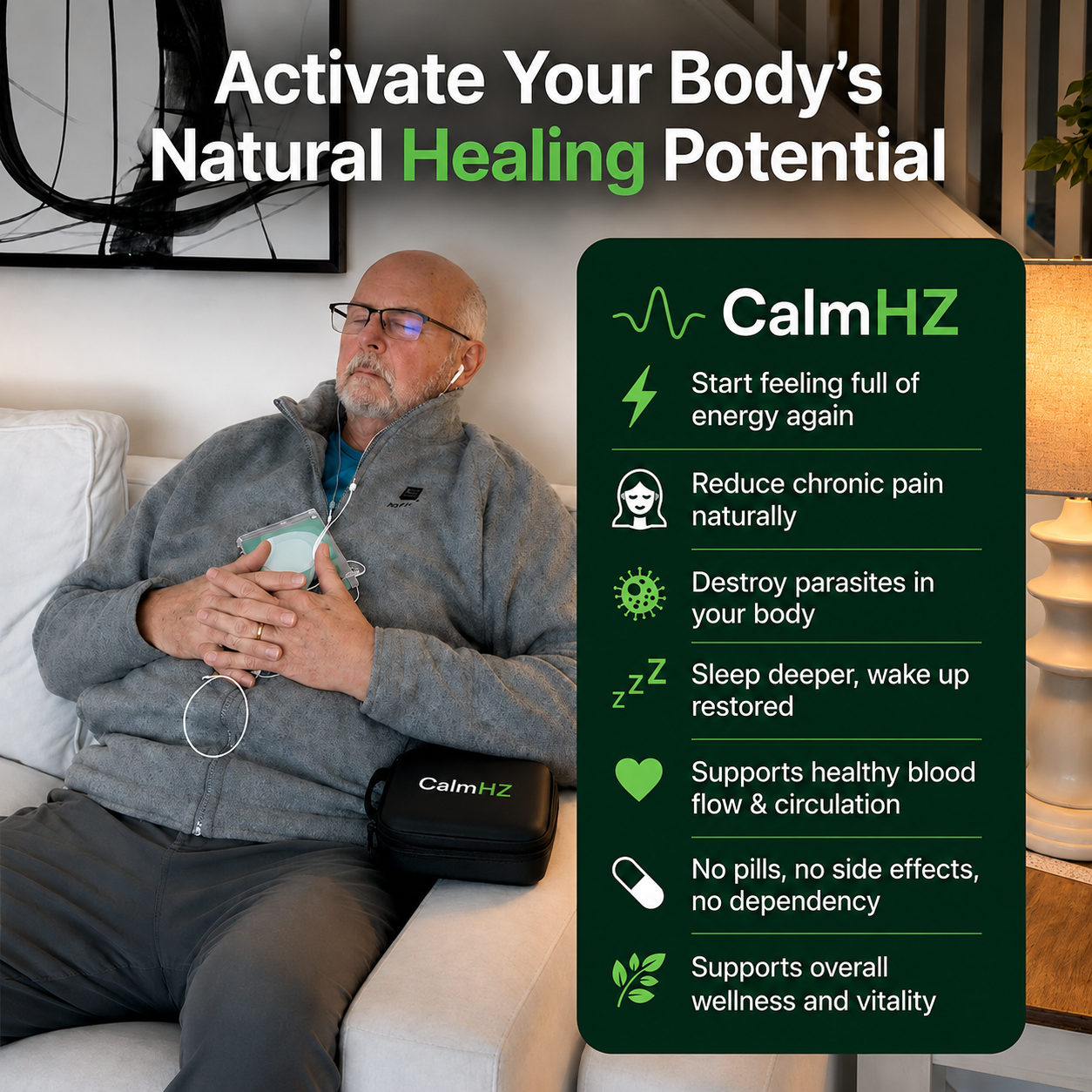 CalmHZ™ Bio-Healing Frequency Generator – The Natural Solution Your Body's Been Waiting For