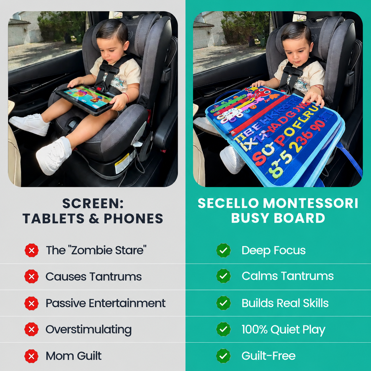 Secello Montessori Busy Board 2026