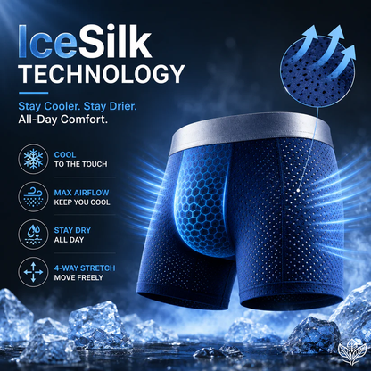 🔥 BEST DEAL 70% OFF🔥Premium Leakproof IceSilk Mesh Men's Boxer